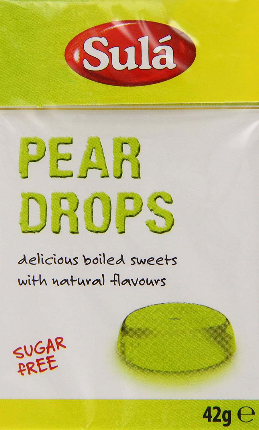 SULA PEAR DROPS CARTONS SUGAR FREE 42G X 14