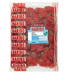 HARIBO W/O GIANT STRAWBS 1 X 3KG BAG