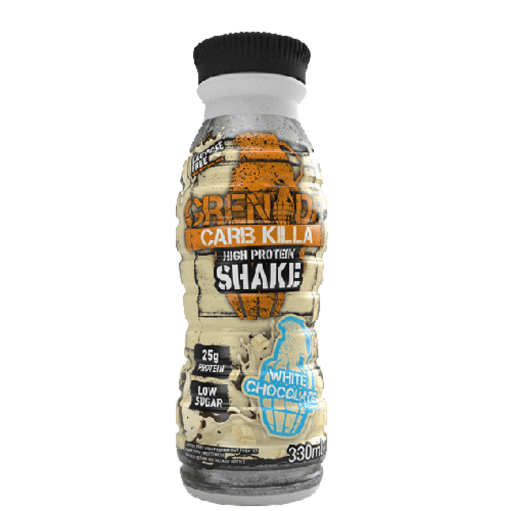 GRENADE MILKSHAKE WHITE CHOCOLATE  330ML X 8