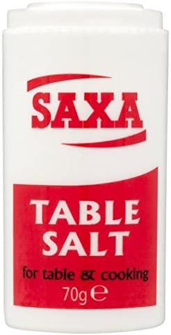 SAXA TABLE SALT 70G POTx12