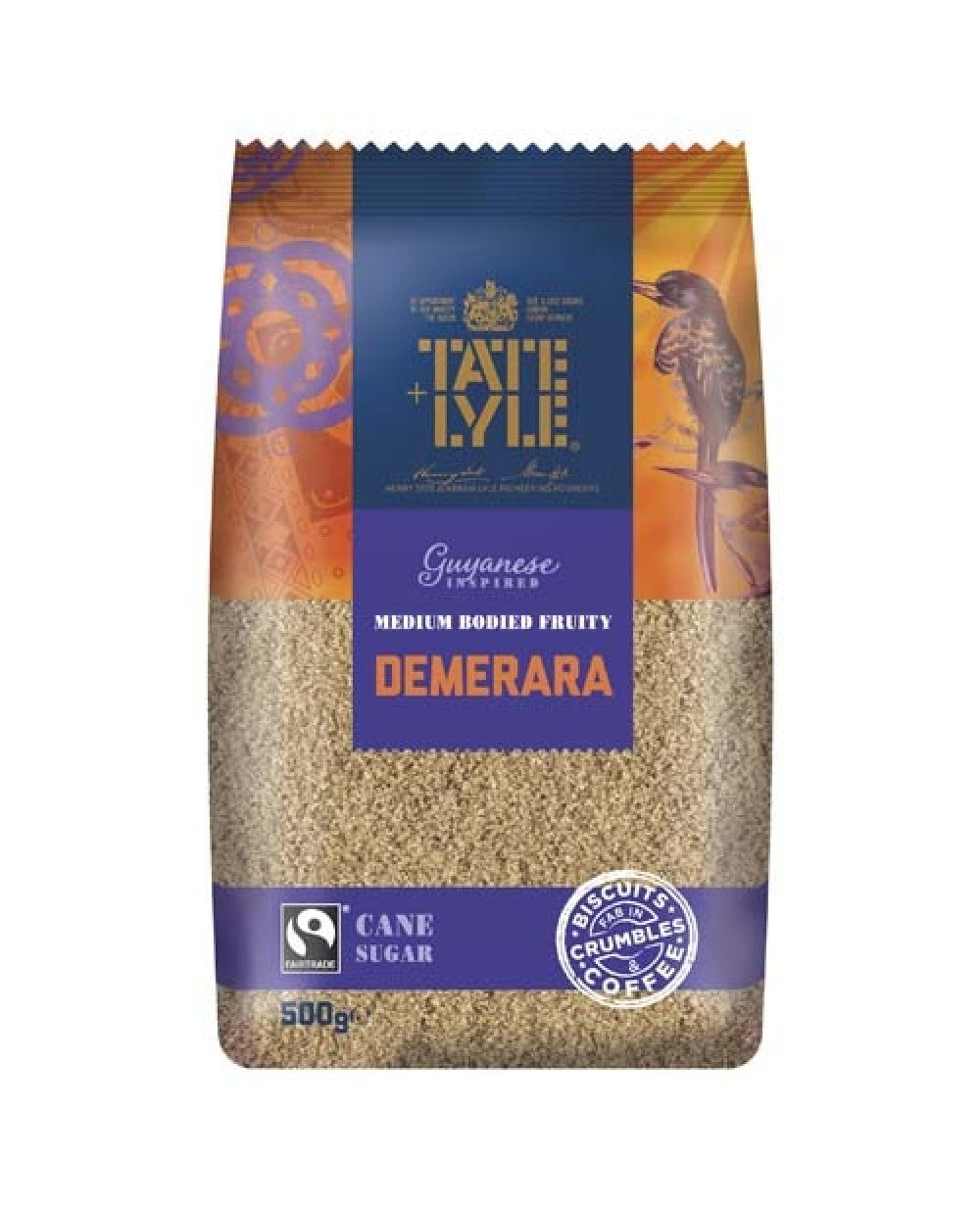 TATE & LYLE DEMERARA SUGAR 500G x10