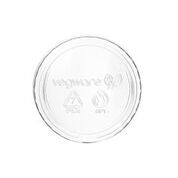 A clear plastic lid designed to fit a 2-4oz pot.