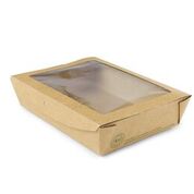 VEGWARE LARGE WINDOW SALAD BOX 1100ML X 300