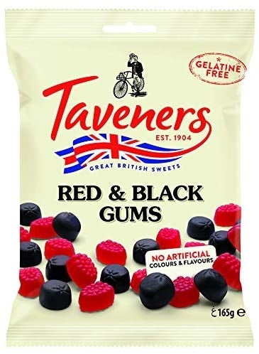 TAVENERS RED & BLACKS  BAG 165G x 12