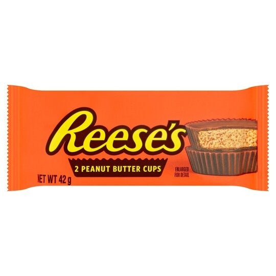 REESES PEANUT BUTTER CUPS TWO PACK 42g  x 36