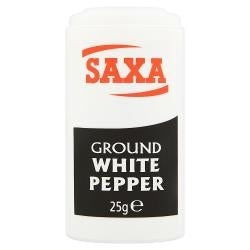 SAXA GROUND WHITE PEPPER *25g* X 12