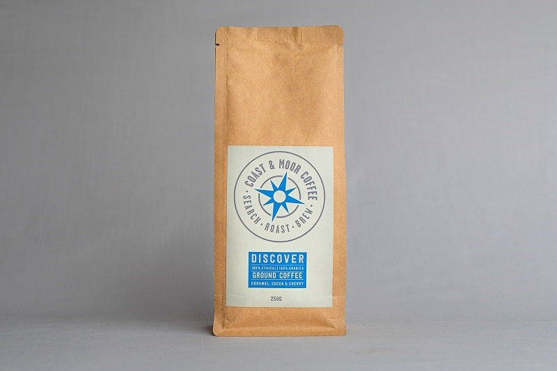 COAST AND MOOR 250G DISCOVER GROUND COFFEE x 6