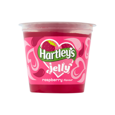 HARTLEYS RTE RASPBERRY JELLY POTS 125g x 12