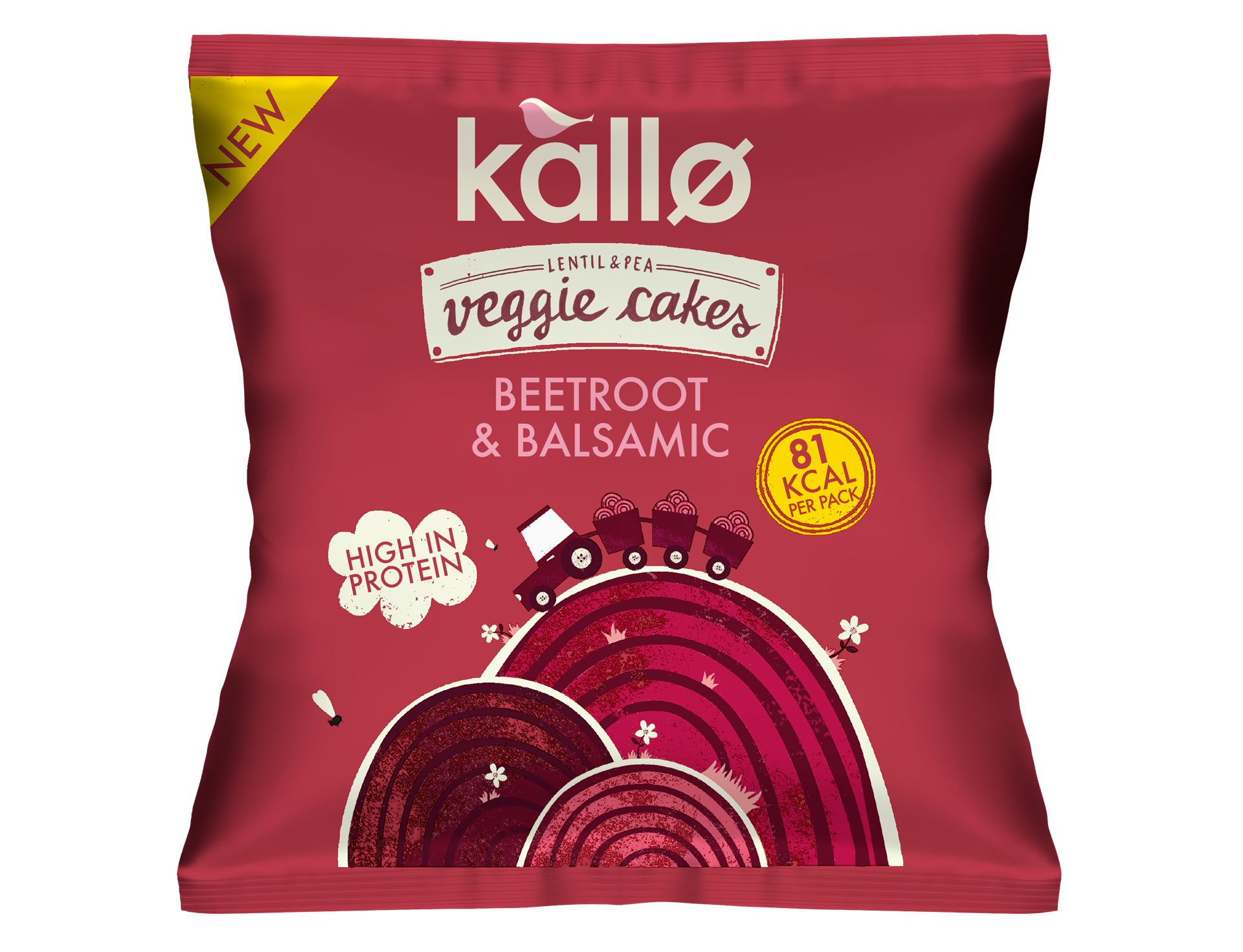 KALLO BEETROOT & BALSAMIC VEGGIE CAKE SNACKS x 12