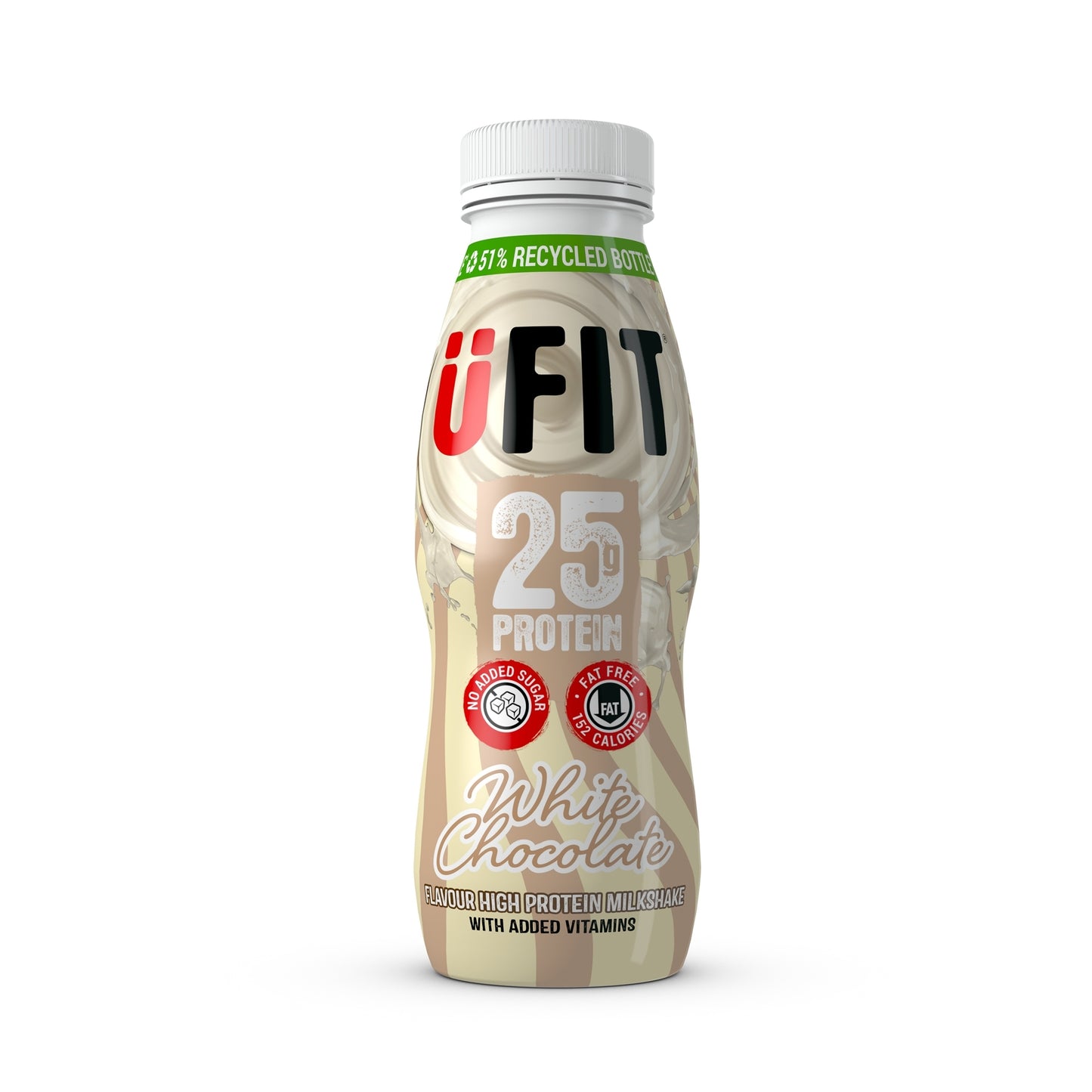 UFIT PROTEIN SHAKE WHITE CHOC 330ml x 10