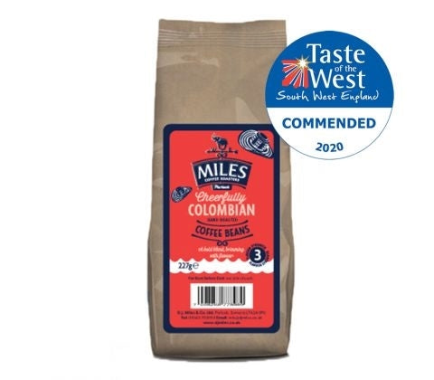 MILES COLOMBIAN COFFEE *BEANS* 227G X 12