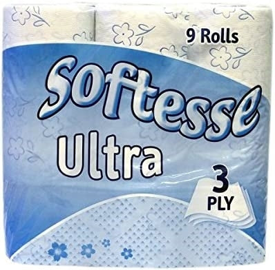 SOFTESSE TOILET ROLL 3PLY 9PK x 5