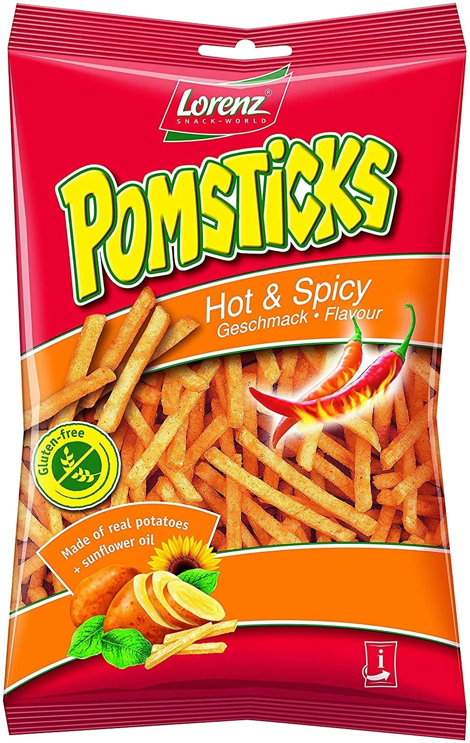 POMSTICKS HOT & SPICY 85G X 14