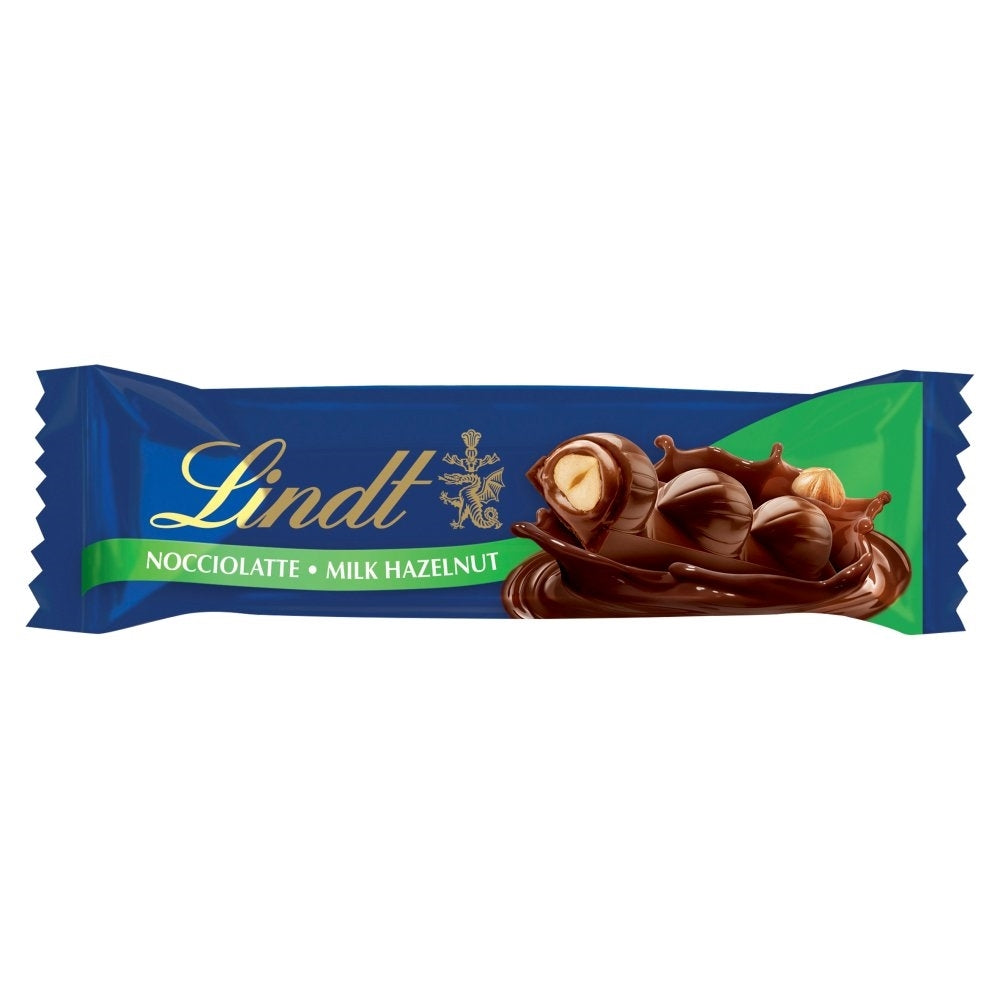 LINDT MILK HAZELNUT BAR 35g x 18