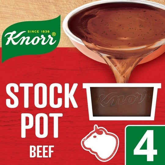 KNORR STOCK POT BEEF 4PK X 28G X 8