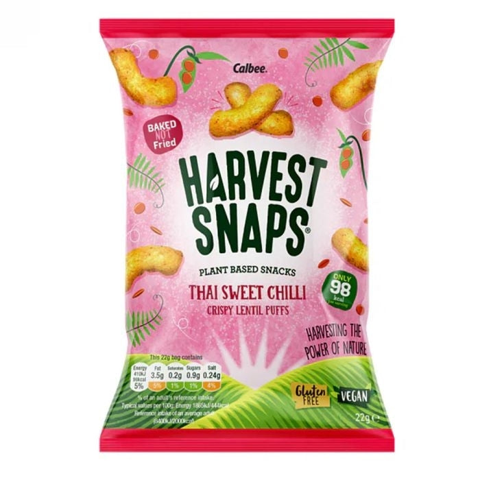 HARVEST SNAPS THAI SWEET CHILLI PUFFS 22g x 24