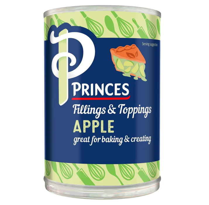 PRINCES APPLE FRUIT FILLING 395G X 6