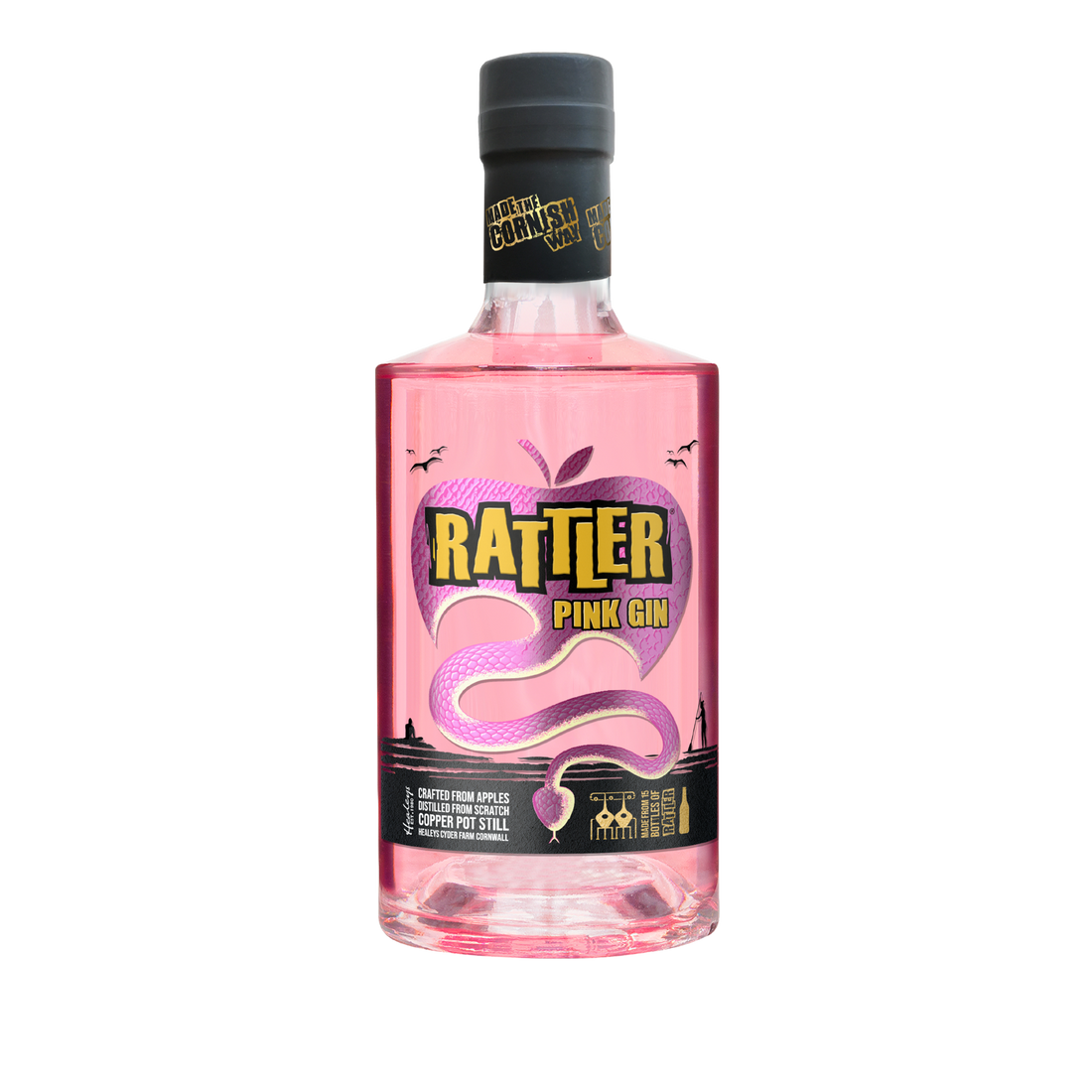 HEALEYS CORNISH RATTLER PINK GIN 70CL X 6 – Coast & Moor Coffee Collective