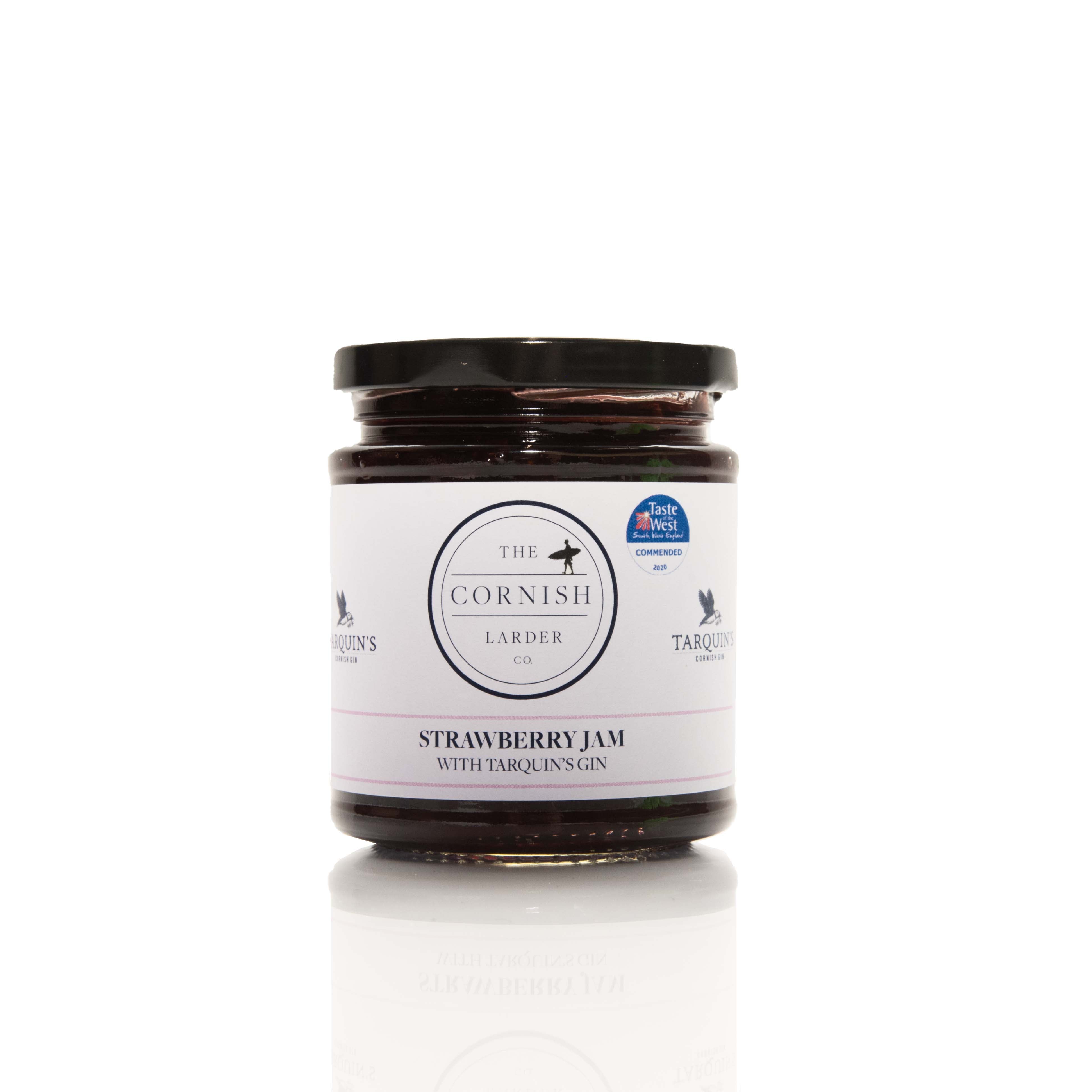 CORNISH LARDER S/BERRY JAM & TARQUINS GIN 220g x 6