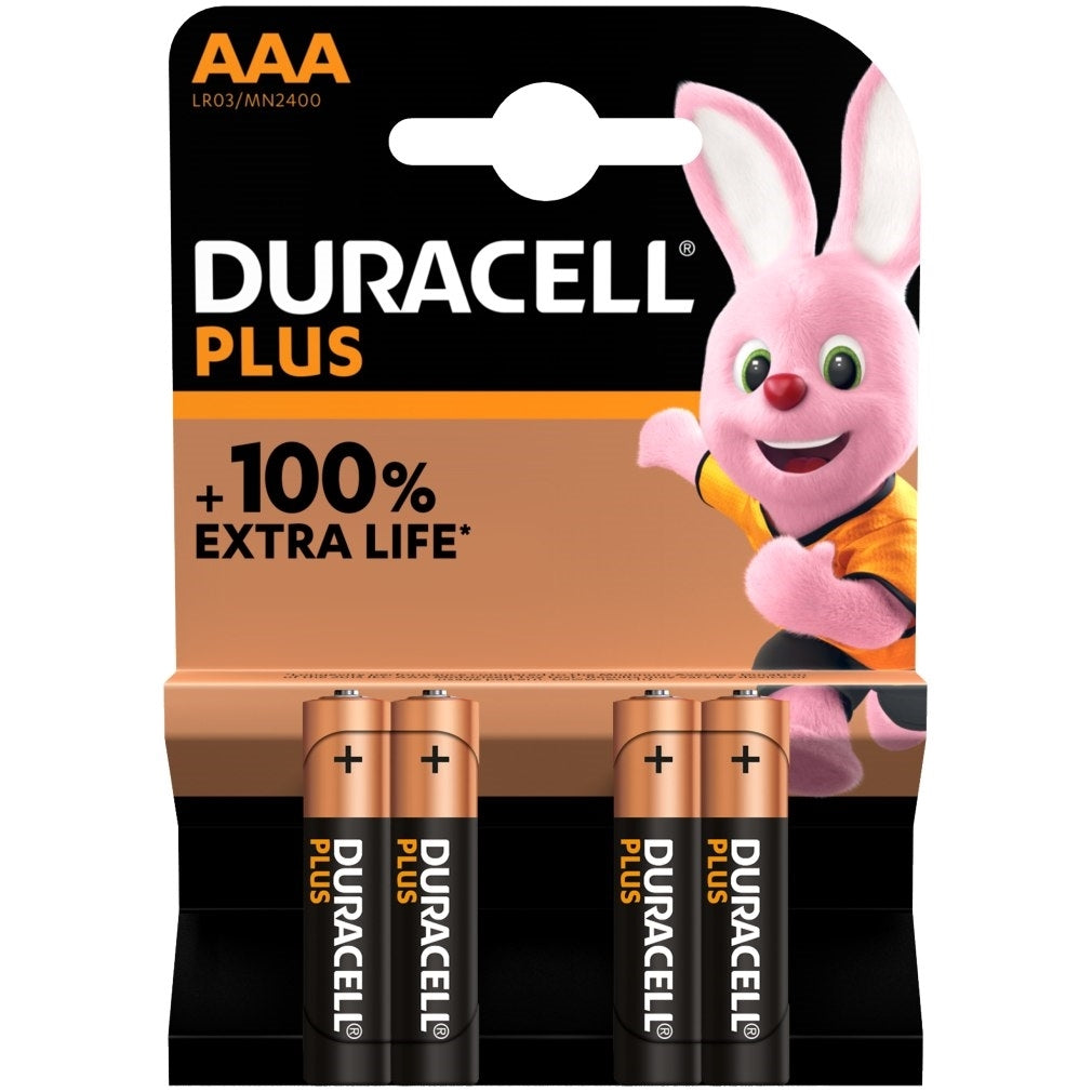 DURACELL PLUS * AAA * 4 PACK x 10