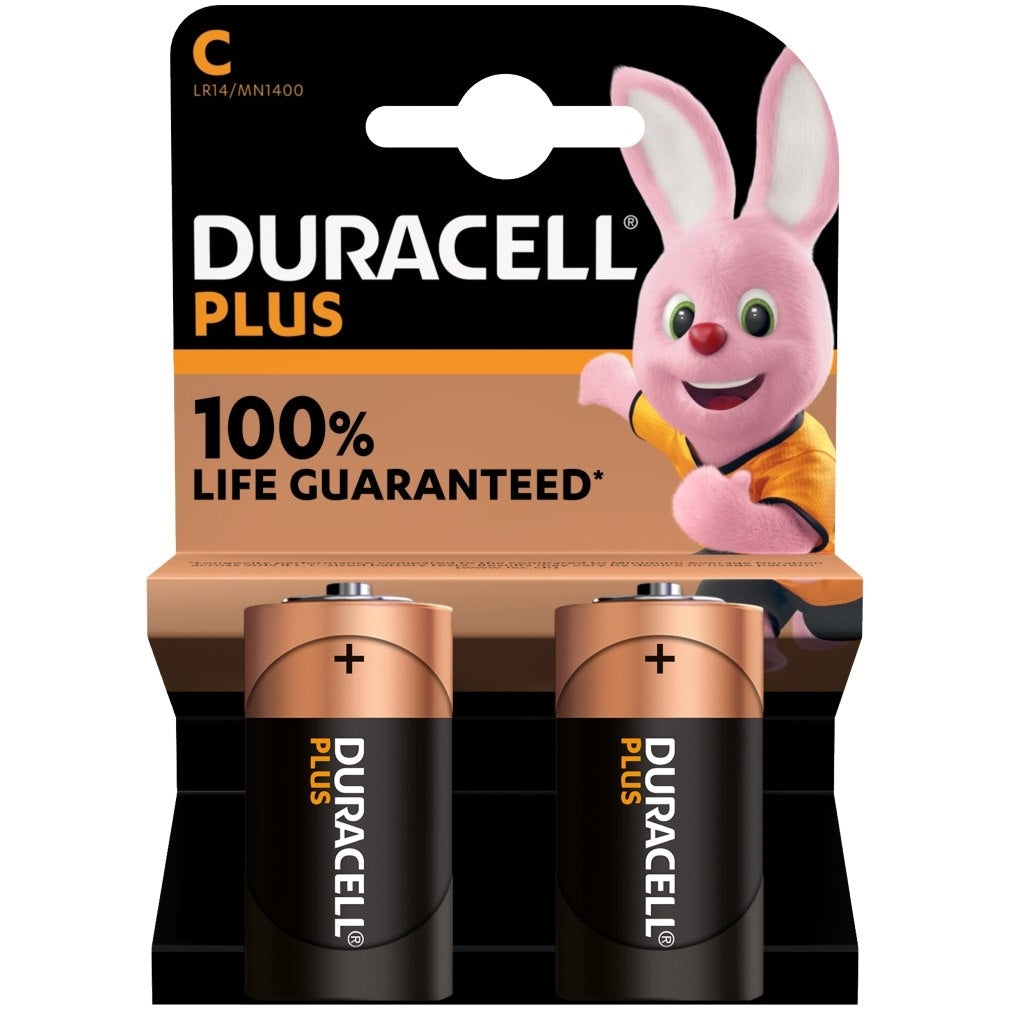 DURACELL PLUS * C * 2PACK X 10