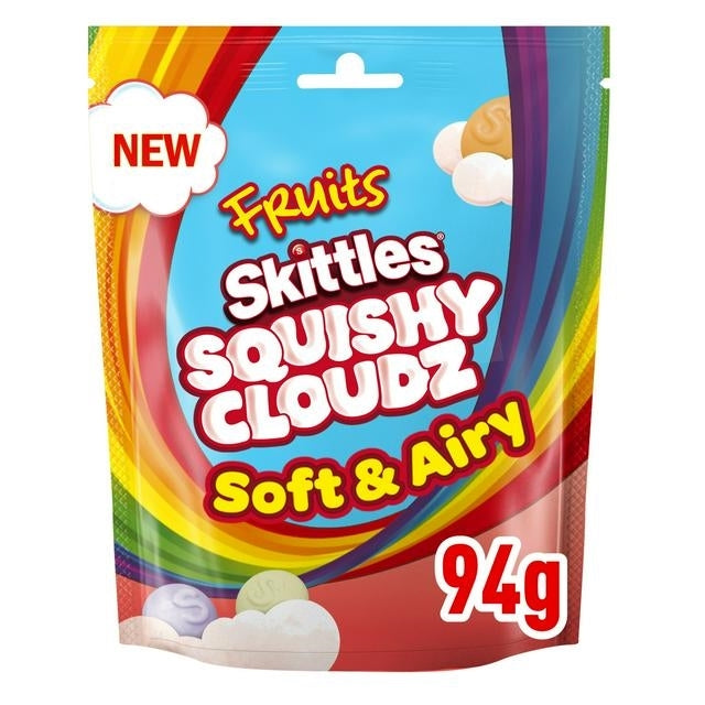 SKITTLES SQUISHY FRUIT CLOUDS POUCH 94G X 18 *26/5