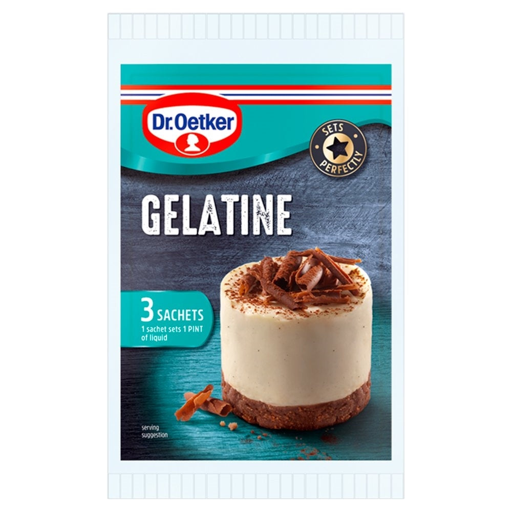 DR OETKER GELATINE SACHETS 12G X 3 X 6