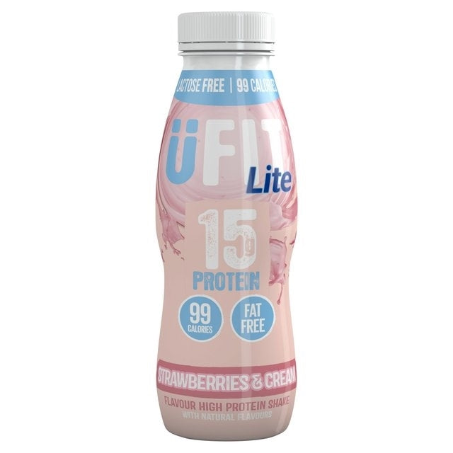 UFIT PROTEIN SHAKE LITE STRAW/CREME 310ml x 10