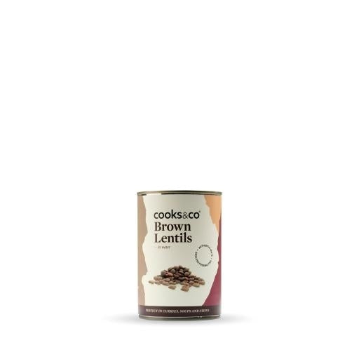 COOKS AND CO BROWN LENTILS 400g x 12