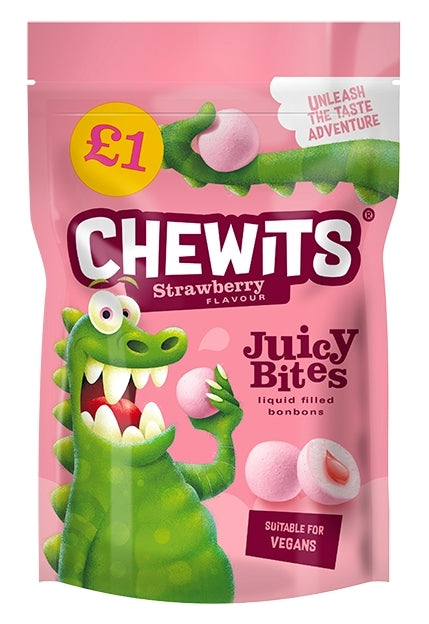 CHEWITS STRAWBERRY JUICY BITES 115G X 10