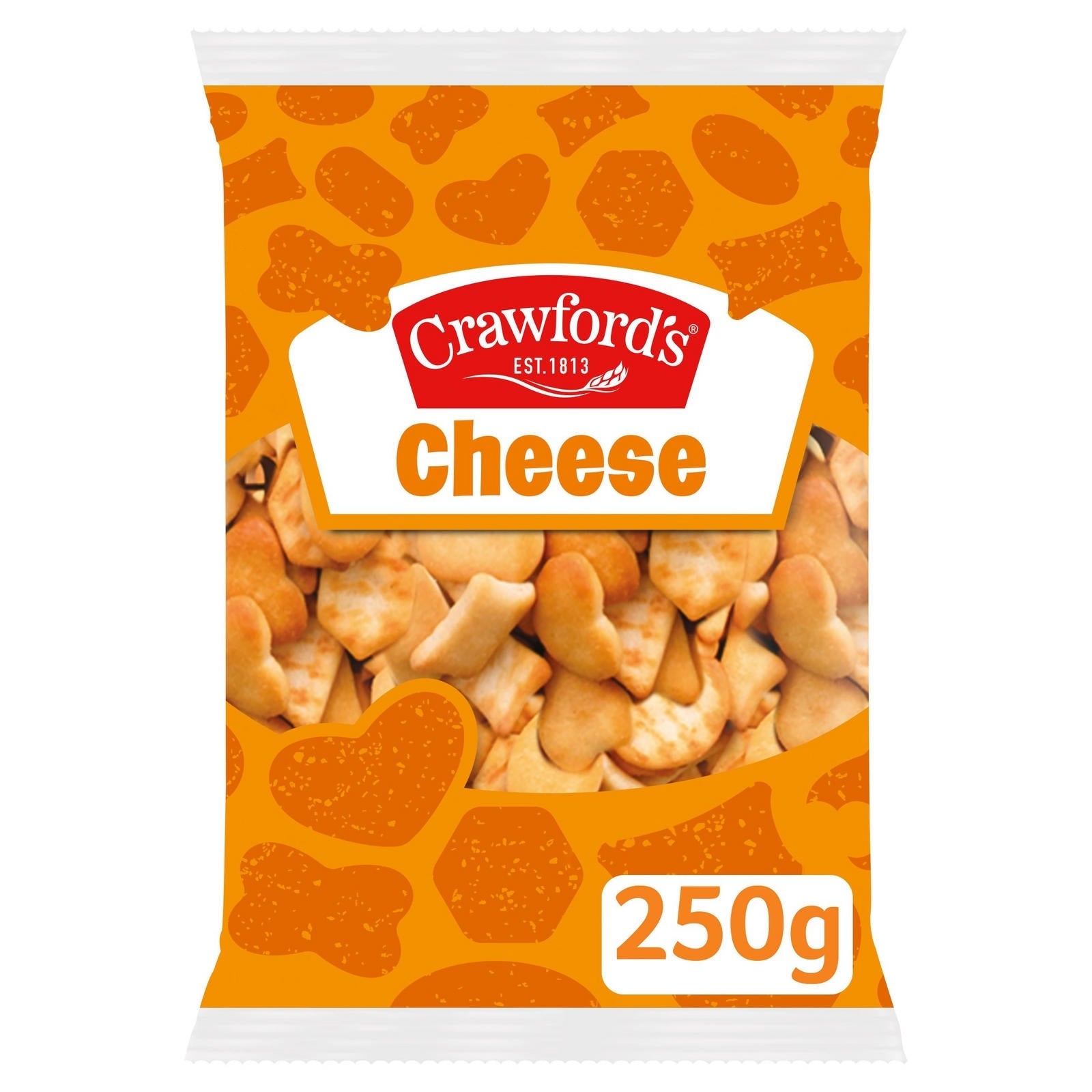 CRAWFORDS CHEESE NIBBLES 250g x 10