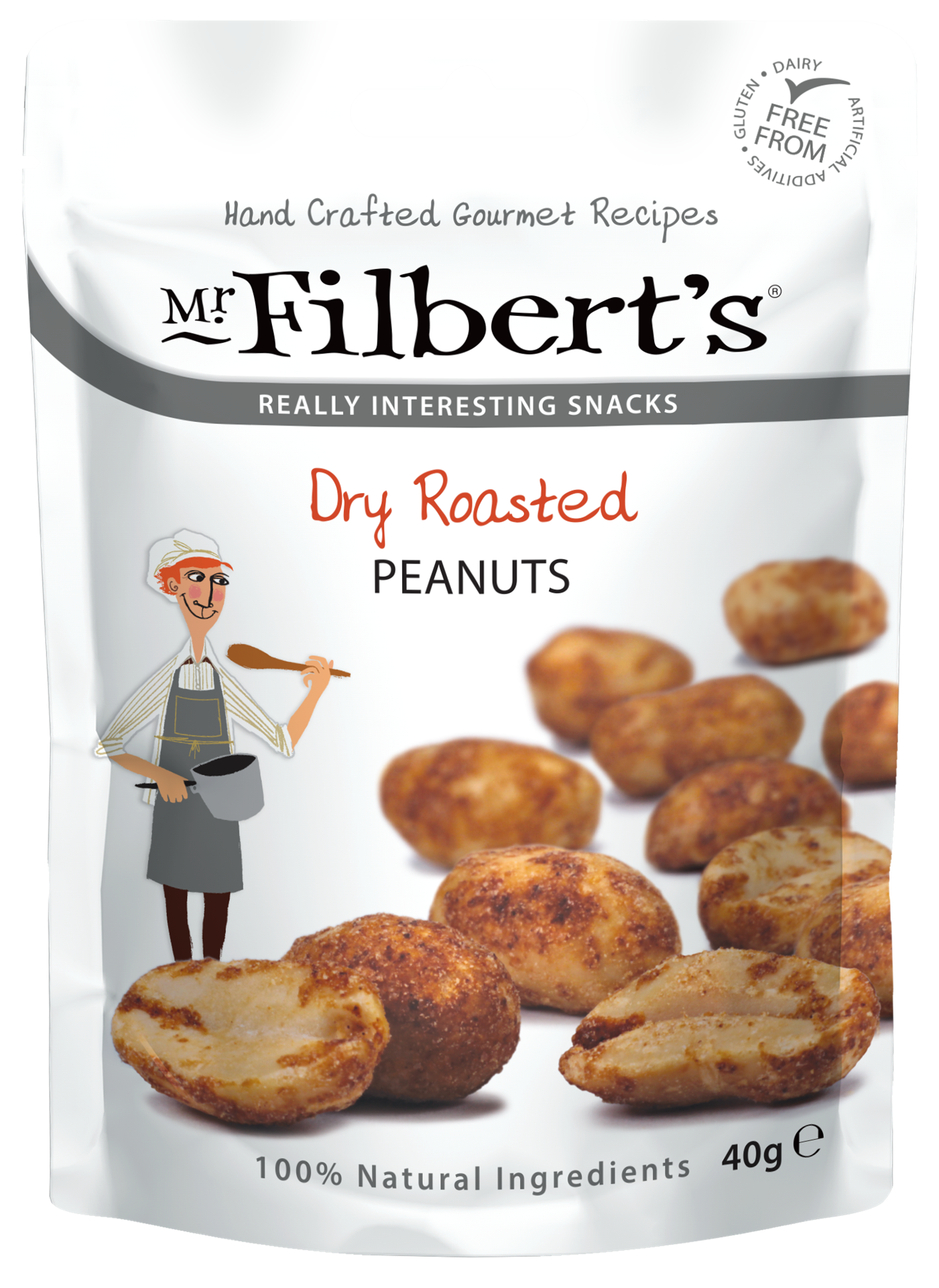 FILBERTS DRY ROAST PEANUTS 40g x20