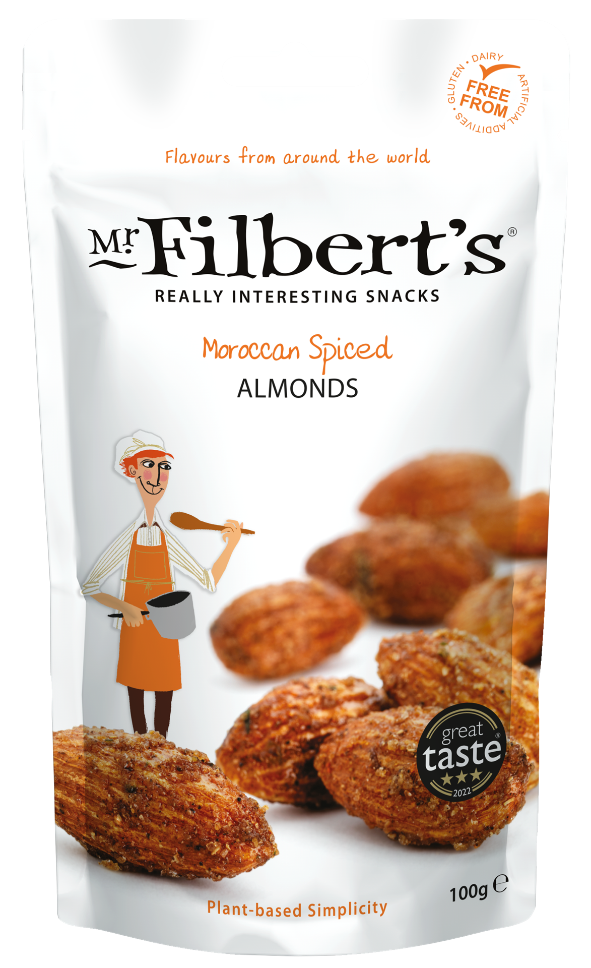 FILBERTS MOROCCAN SPICED ALMONDS 100g x 12