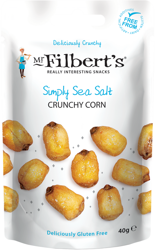 FILBERTS SEA SALT CRUNCHY CORN 40g x 15