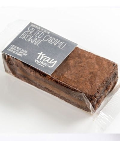 TRAYBAKES WRAPPED SALTED CARAMEL BROWNIE 1 X 12