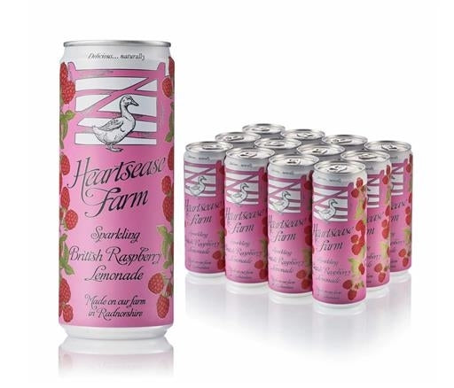 HEARTSEASE RASPBERRY CANS 330ml x 12