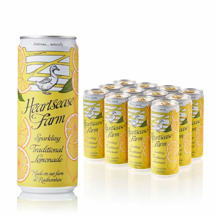 HEARTSEASE TRADITIONAL LEMONADE CANS 330ml x 12