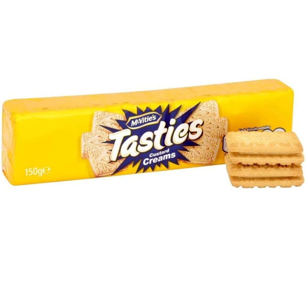 TASTIES CUSTARD CREAMS 150g x 12