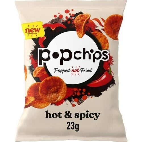 POPCHIPS HOT & SPICY CRISPS 23g x 24