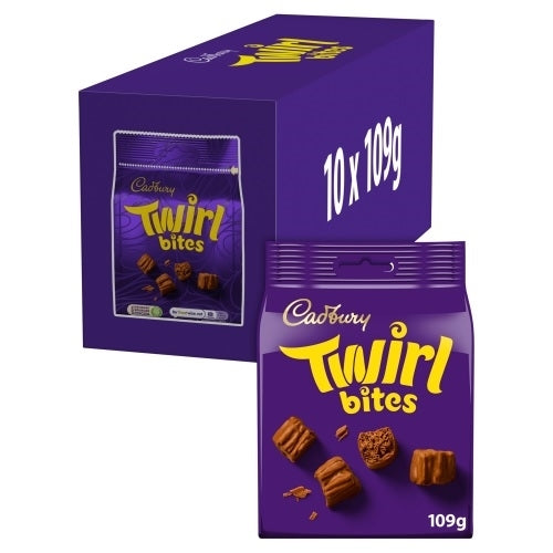 CADBURY TWIRL BITES POUCH 109G X 10