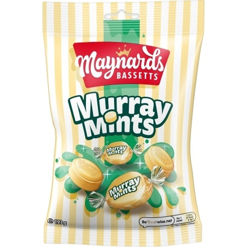 MAYNARDS BASSETTS MURRAY MINTS 193G BAGS X 12