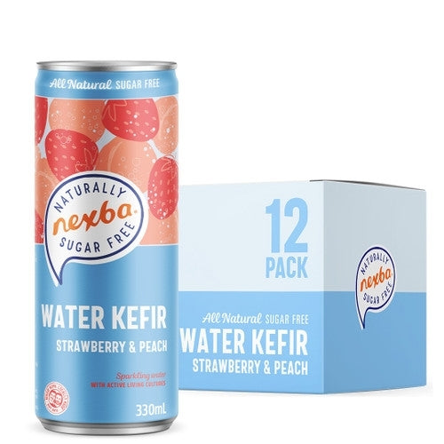 NEXBA STRAWBERRY PEACH KEFIR CAN 330ml x 12