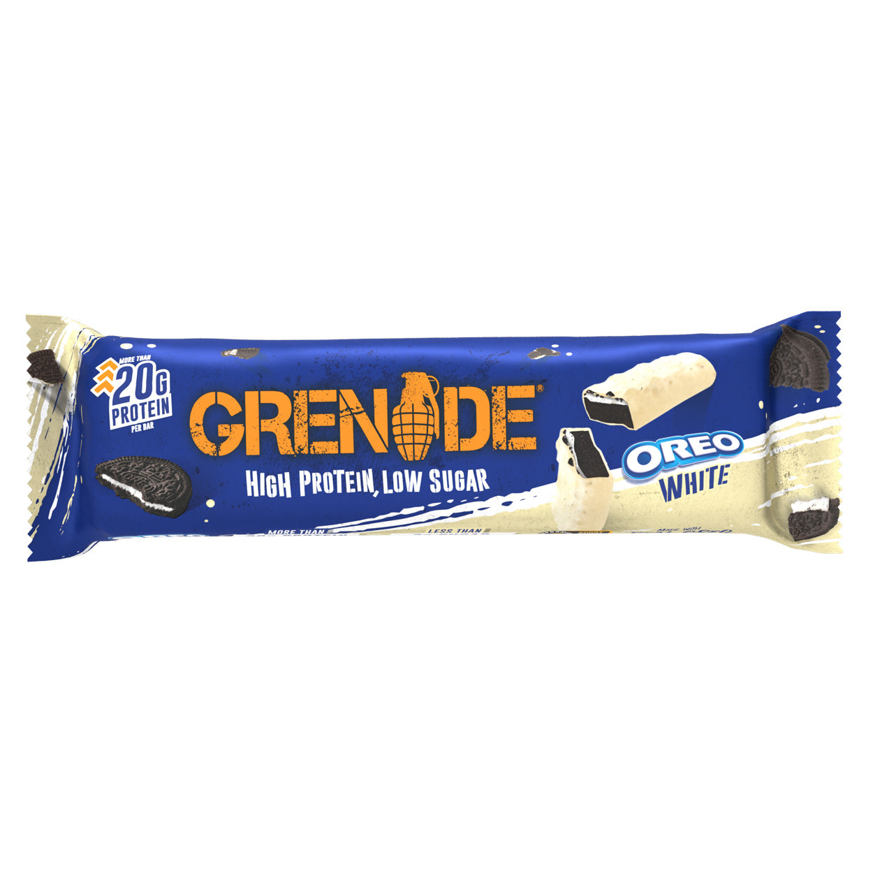 GRENADE BARS OREO WHITE 60G X 12