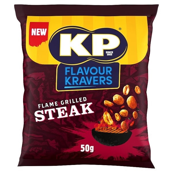 KP FLAME GRILLED STEAK NUTS 50G  (CARD) x 21/18