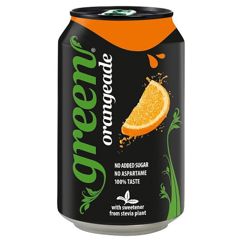 GREEN ORANGEADE CANS 330ML X 24