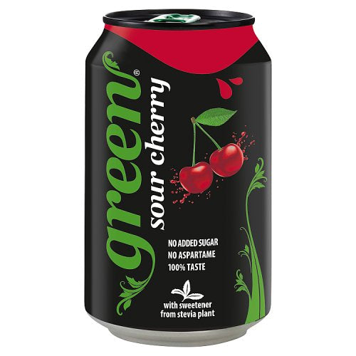 GREEN SOUR CHERRYADE CANS 330ML X 24