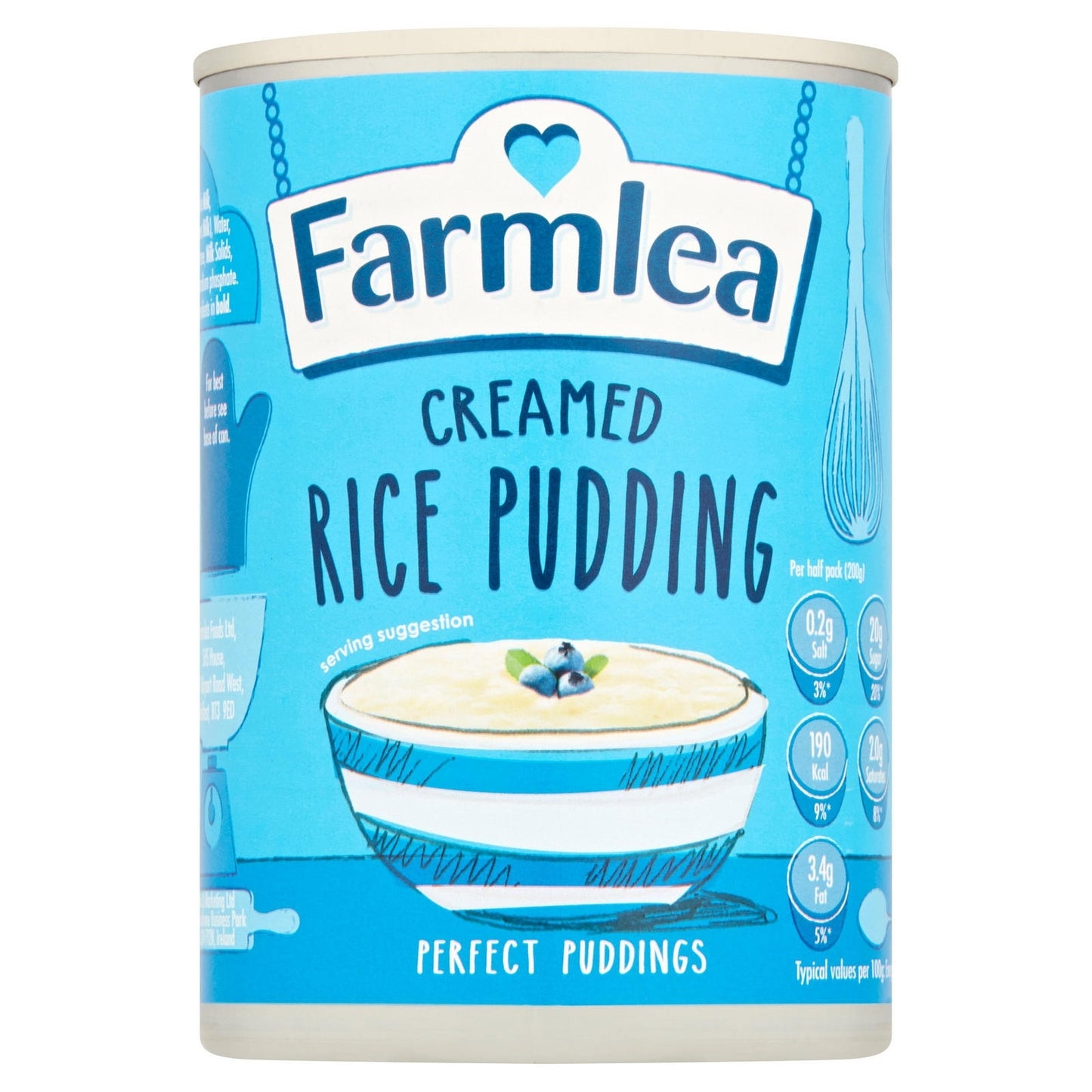 FARMLEA CREAMED RICE PUDDING 400G X 12