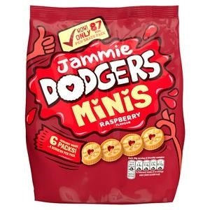 JAMMIE DODGERS MINIS 6PK 120g x 8