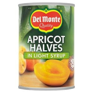 DEL MONTE APRICOT HALVES 420g x 12