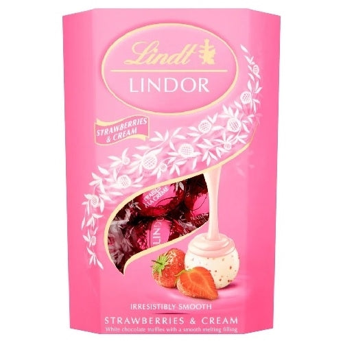 LINDOR STRAWBERRIES & CREAM 200g x 8